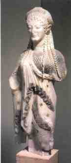 Corè 675, 530 BC, Musée de l'Acropole.