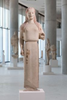 Corè en péplos, 530 BC, Musée de l'Acropole.