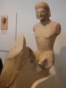 Le cavalier Rampin, 550 BC, marbre, 110 cm, Louvre